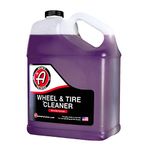 Adam's Wheel & Tire Cleaner Gallon - Professional All in One Tire & Wheel Cleaner Works W/Wheel Brush & Tire Brush Car Wash Wheel Cleaning Spray for Car Detailing Safe On Most Rim Finishes