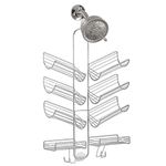 InterDesign Verona Handheld Hose Shower Caddy ââ‚¬â€œ Bathroom Storage Shelves for Shampoo, Conditioner and Soap, Silver