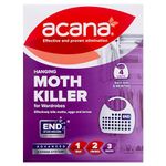 Acana Hanging Moth Killer & Freshener, 4 Pack - Lavender Fragrance, Natural Oils - For Wardrobes - Protects Clothing & Bedding - Each Lasts 6 Months