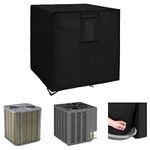 WOMACO Air Conditioner Cover for Outside Units Waterproof AC Covers Outdoor Central A/C Evaporative Cooler Cover Airconditioner Protector for Winter Exterior (Black, 32"L x 32"W x 36"H)