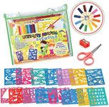 Ultimate Stencil Set | Large 70 Piece Stencil Drawing Kit with 260+ Shapes | Ideal Educational Toy and Creativity Kit | The Perfect Kids Gift for Any Occasion | by STENZTIME