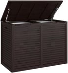 Spa Mocha-Shield Large-Size Double Teak Laundry or Storage Hamper
