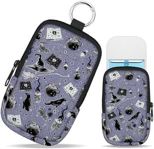 Mcapirivo Magic Goth Hand Sanitizer Spray Case, Hand Sanitizer Holder Zippered Pouch, Cute Fashion Accessory with Snap Hook for Glow Mist and Power Mist 1FL OZ