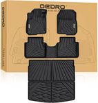 OEDRO Upgraded Floor Mats Fit for Honda CR-V 2022-2017 (Not Hybrid), TPE All-Weather Custom Fit Floor Liners & Cargo Mat for CRV Accessories, Full Mat Set, Black