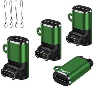USB C Charging Cable Adapter for Garmin Watch 4-Pack,Type-C Garmin Charger for Approach Golf,Venu 4 3,Vivoactive 6 5 4S,Forerunner 165 55 970 570 965,Fenix 9 Pro, Green
