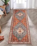 LOVJOYSE Boho Washable Runner Rug, 