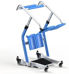 WHROLLIS Sit to Stand Lift for Elderly, Adjustable Height, Patient Transfer Stand Assist Aid, Lift Assist Devices for Seniors, Adults & Disabled