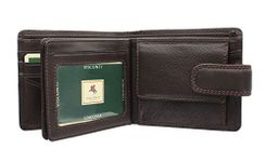 Visconti Heritage Collection STRAND Leather Wallet with Tab Closure RFID blocking HT13 Chocolate