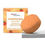 Earth Rhythm Scalp Exfoliating Shampoo Bar With 2% Salicylic Acid, Controls Excess Oil, Soothes Scalp, Reduces Dandruff, Paraben & Sulphate Free, Natural & Eco-Friendly - 80gm (Cardboard)