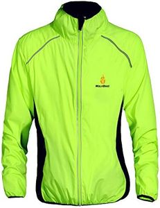 WOLFBIKE Cycling Jacket Jersey Long Sleeve Wind Coat, Color: Green, Size: XL