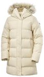 Helly Hansen Women's W Blossom Puffy Parka Coat, Cream, S