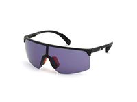 Adidas Men's SP0005 Sunglasses, Matte Black/Smoke, 00