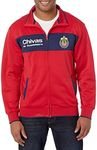 Federacion Mexicana de Futbol Asociacion Club Deportivo Guadalajara - Chivas Mens Centering Full-Zip Track Jacket, Red, X-Large