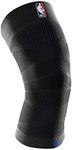 Bauerfeind Sports Compression Knee Support NBA - Lightweight Design with Gripping Zones for Basketball Knee Pain Relief & Performance with Team Designs (Black, M)