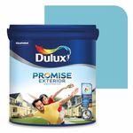 Dulux Promise Exterior Emulsion Paint (1L, Morning Frost) | Ideal for Exterior Walls | Smooth Finish | Anti-Peel & Anti-Crack | Long-Lasting Colors