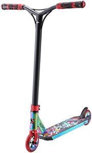 Sacrifice Flyte 115 V2 Stunt Scooter - Perfect Scooter, Tricks Scooter Freestyle Street Scooters, Aluminium Core Wheels ABEC-9 Bearings, Lightweight, Neochrome/Red Graffiti, One Size