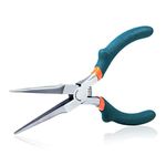 SPEEDWOX Needle Nose Pliers 6 Inches with Extra Long Smooth Jaw Convex Shoulder Small Long Nose Pliers Thin Micro Precision Wire Looping Fine Chain Nose Pliers Beading Tool Hobby Craft DIY