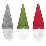 3 Pack Christmas Gnomes Wine Bottle Cover,Xmas Wine Bottle Cover Handmade Swedish Gnomes Wine Bottle Toppers Santa Claus Bottle Bags for Christmas Party Decorations Xmas Dinner Party Table Decor