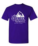 The Goozler - Overlook Hotel - Mens Cotton T-Shirt, Purple, XXL