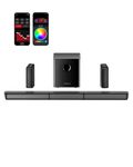 ULTIMEA 7.1ch Virtual Surround Sound Bar, Sound Bar for Smart TV with 2 Surround Speakers, Surround Sound System for TV with RGB, 6.5" Subwoofer, Peak Power 410W, App, HDMI/OPT/AUX/BT Apollo S70 Ultra