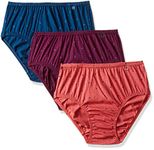 Van Heusen Women Hipster Panty - 100% Super Combed Cotton - Pack Of 3 - Anti Bacterial, No Marks Waistband, Moisture Wicking, Full Coverage, Multicolor, Medium