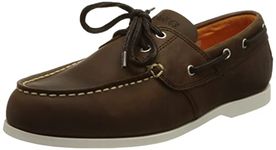 Timberland Men's Cedar Bay 2 Eye Boat Shoe, Dk Brown Full Grain, 10 UK