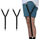 Comfy Deluxe Shirt Stays for Men and Women - Y-Style Adjustable Shirt Garters to Keep Shirts Tucked In