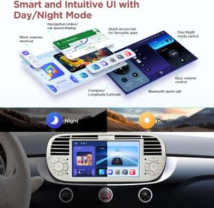 XTRONS 7-Inch Android 14 Car Radio for Fiat 500 – Touchscreen Stereo