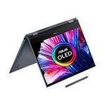 ASUS ZenBook Flip OLED UX363EA 13.3 Intel EVO Convertible Laptop (Intel i7-1165G7, 16GB RAM, 1TB SSD, Backlit Keyboard, Windows 11) Includes Stylus, USB-C to Audio Jack Pine Grey UX363EA-HP768W