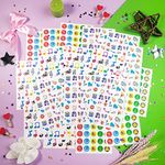 Small Music Stickers for Kids, Stickers Music Notes, Music Decals for Music Notebook, Gifts for Kids Who Love Music, Music Themed Party Decorations, Music Party Favors, Laptop Decals