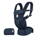 Ergobaby Omni Breeze Newborn to Toddler Carrier with 4 Carry Positions Breathable Mesh Baby Carrier with Lumbar Back Support & Airflow, Ergonomically Designed, 3-20 Kgs, Midnight Blue (0-4 Years)