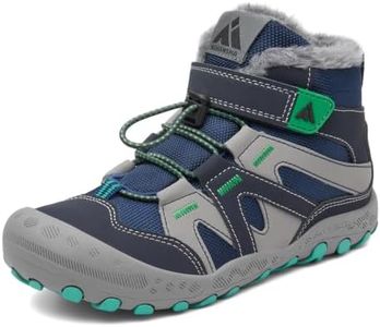 Mishansha Kids Hiking Boots Winter Snow Boys Girls Blue 12 Little Kid