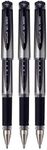 Uni-Ball UM-153S Gel Impact Rollerball Pens - Broad 1mm Tip - Black Ink - Pack of 3