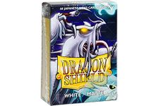 Dragon Shield Japanese Size Sleeves – Matte White 60CT - Card Sleeves Smooth & Tough - Compatible with Pokemon, Yugioh, & More– TCG, OCG