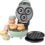 Giles & Posner EK5535GSGR 3 in 1 Mini-Bites Maker - Non-Stick Cooking Plates, Doughnut, Waffle, and Pancake Maker, 3 Minute Pre-Heat time, Non-Slip Feet, Easy to Clean, Ready Indicator Lights, 400W