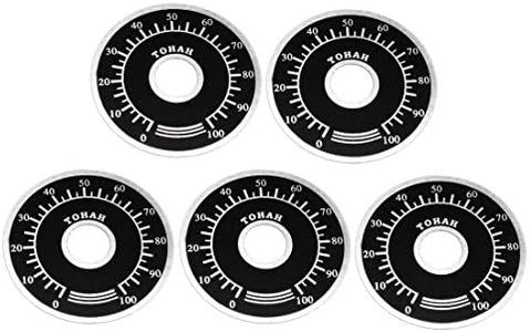 uxcell Rheostat Variable Transformer Potentiometer Control Dial Face Plate 5pcs