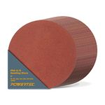 POWERTEC 110262 6 Inch PSA Sanding Discs, 60/80/100/120/180/240 Grit, Aluminum Oxide Adhesive Sandpaper for 4x36 Belt Sander, 120PK