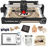 ATOMSTACK Swift Laser Engraver for Beginners, 7000mW Output Laser Cutter, Laser Class 4, 300×300mm Working Area, 0.08mm Accuacy Engraving Machine for Wood, Leather, Coated Metal, Acrylic