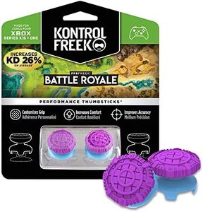 KontrolFreek FPS Freek Battle Royale for Xbox One and Xbox Series X Controller | Performance Thumbsticks | 2 High-Rise Convex (Domed) | Purple