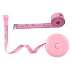 WINTAPE 2PCS Measuring Tape for Body,Soft Tape Measure for Body Sewing Fabric Tailor Cloth Craft Measurement Tape，60 Inch/1.5M Pink Retractable Dual Sided Measure Tape Set (Pink)