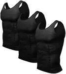 Odoland Men's 3 Pack Body Shaper Co