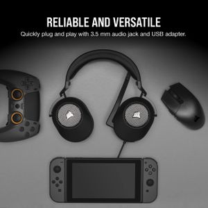 CORSAIR HS65 Surround Gaming Headset – PC, PS5, PS4 Compatible