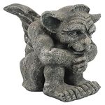 Design Toscano Emmett the Gargoyle Gothic Decor Statue, Small 25 cm, Polyresin, Greystone