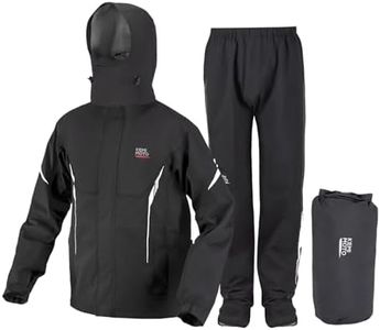 KEMIMOTO Rain Suit for Men, Motorcycle Rain Gear Waterproof Powersports Heavy-duty Rain Gear