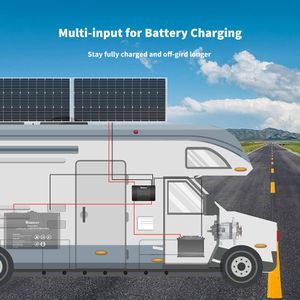 Renogy 12V 50A DC-DC Battery Charger – Dual Input for RV, Marine