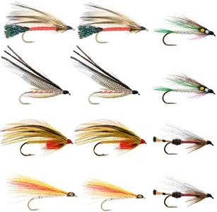 The Fly Fishing Place Classic Streamers Fly Fishing Flies Collection - Assortment of 12 Trout Wet Fly Streamer Flies - Hook Size 4