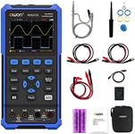 OWON HDS272S Handheld Oscilloscope 3 in 1 Universal Test Instrument,20000 Counts Digital Multimeter, Professional LCD Display Handheld Digital PC Oscilloscope(70 MHz+2CH+1CH)