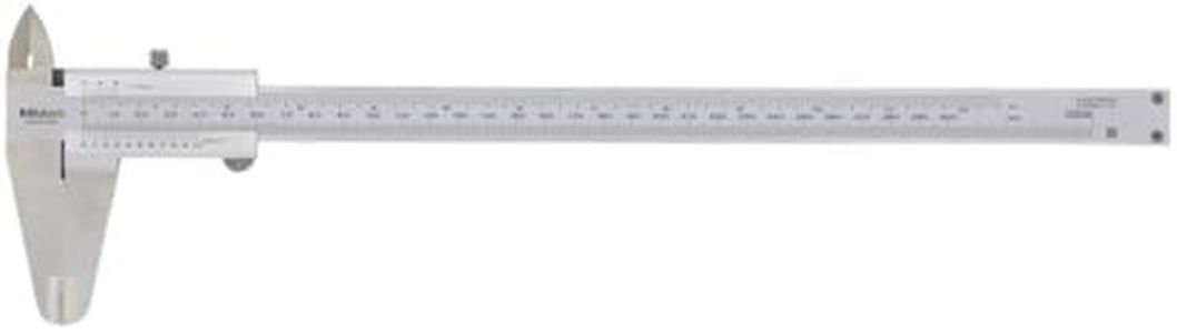 Mitutoyo 530-119 Vernier Caliper, Stainless Steel, Inch/Metric, 0-12" Range, +/-0.0015" Accuracy, 0.001" Resolution