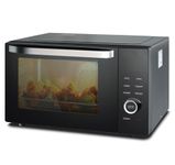 SMETA 1000W Combination Microwave Oven and Grill 34L Microwave With Grill 2400W, Convection Oven 2400W, Microwave Air Fryer Oven Combo, ECO Mode Child Lock Easy to Clean Black