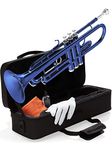 Mendini B-Flat Trumpet, Blue Lacquered - MTT-BL